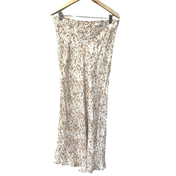 NWT J.Crew Ivory & Tan Long Maxi Skirt - Picture 10 of 13